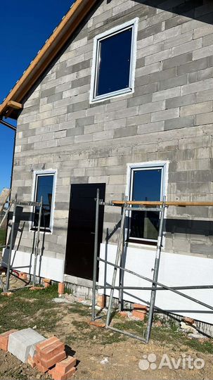 Пластиковые окна темный дуб