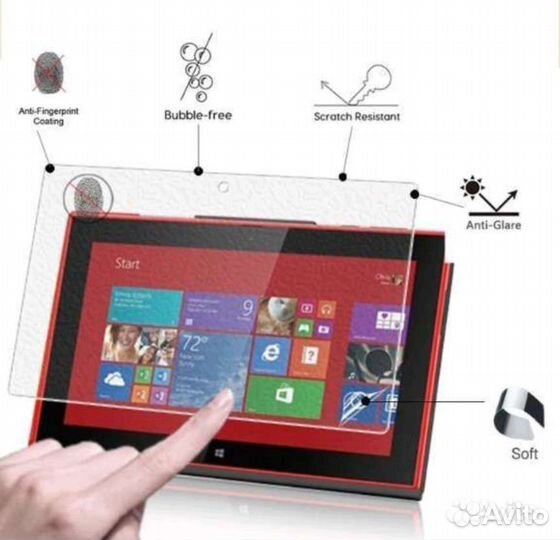 Чехол+защитное стекло к планшету nokia Lumia 2520