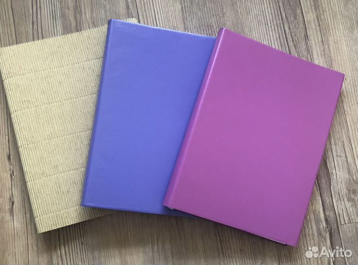 Ежедневник большой в кожаной обложке, новый