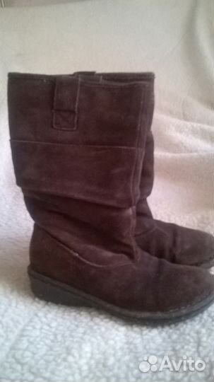 Сапоги замша натуральная