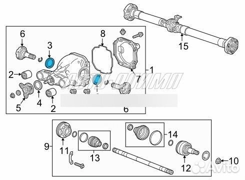Сальник задней полуоси