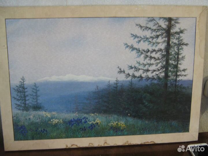 Вышивка гладью (пейзаж)