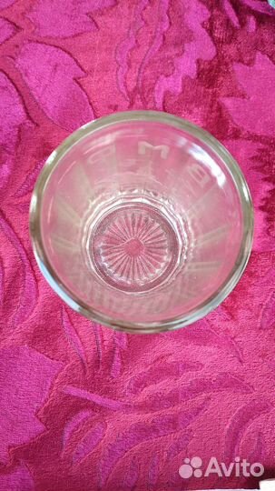 Стакан граненый с гравировкой корабля