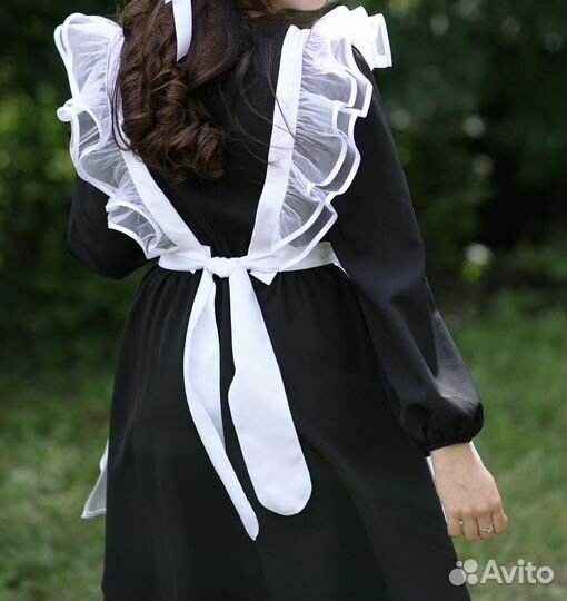 Школьная форма (платье и фартук)