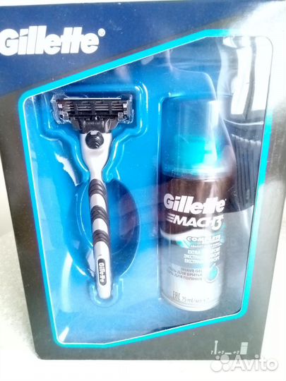 Gillette mach 3 и гель для бритья