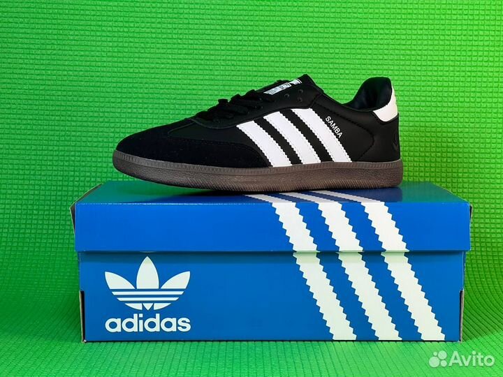 Кроссовки Adidas Samba Black Luxe Качество