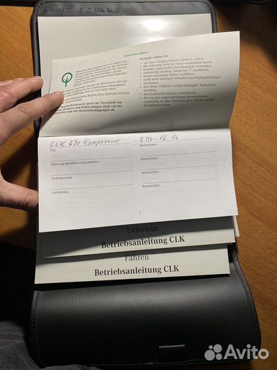 Сервисная книжка mercedes CLK w208
