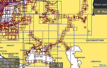 Карты глубин Navionics