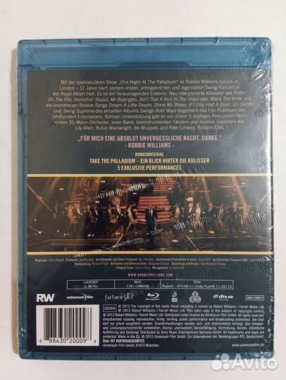 Blu-Ray Robbie Williams - Night AT Palladium EU