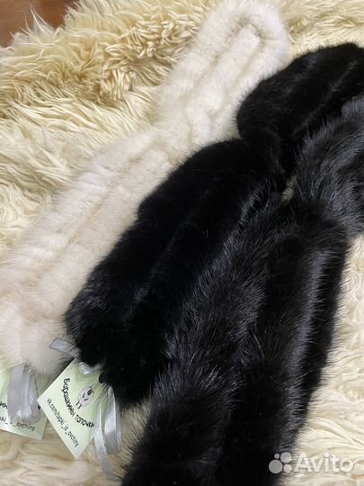 Повязка на голову норковая