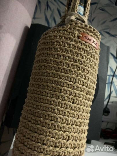 Бутылочница вязаная. Ручная работа