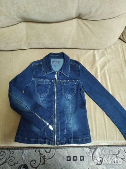 Джинсовая куртка для девочки 134
