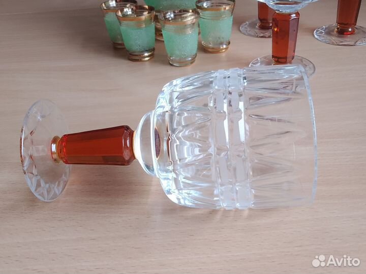 Графин и 4 хрустальных бокала