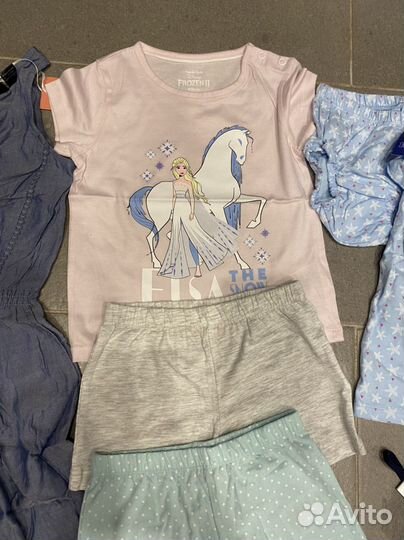 Вещи летние пакетом новые 86/92