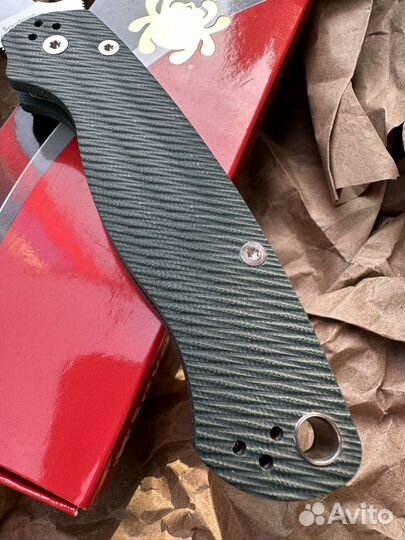 Spyderco Paramilitary Forest Green Sprint Run