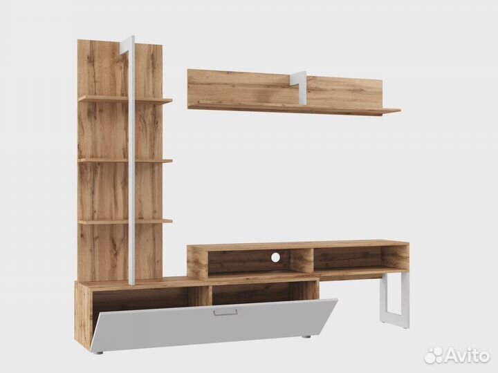 Гостиная Juno Дуб Вотан/Белый