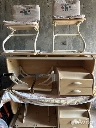 Растущая парта со стулом Дэми