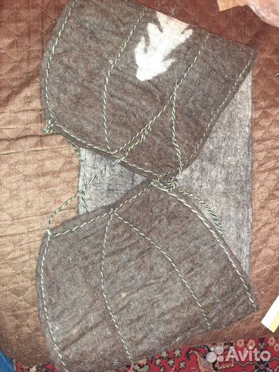 Пояс из верблюжей шерсти. Наколенники вязанные