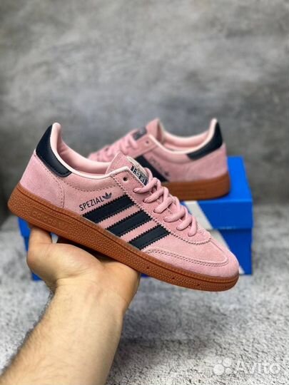 Кроссовки Adidas Spezial Clear Pink Arctic Night