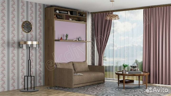 Малевич трансформер: диван-кровать с полкой