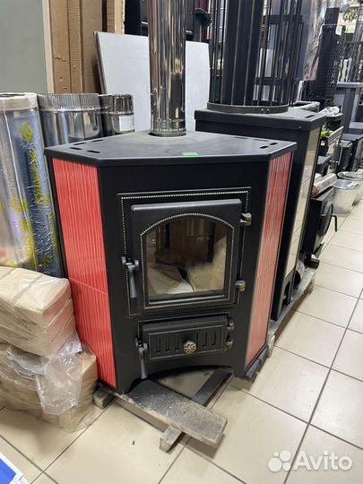 Печь камин угловой Везувий