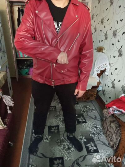 Кожаная куртка мужская