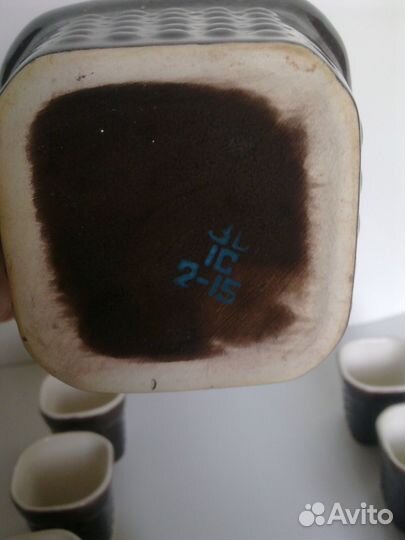 Штоф/графин и стопки, керамика, СССР, 1960-е