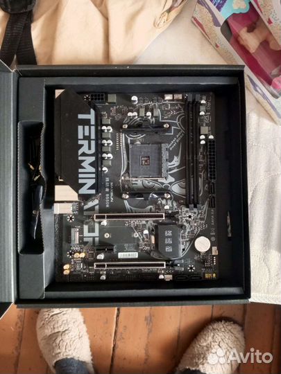 Плата am4 b550m с процессором ryzen 5 5600 +16гб