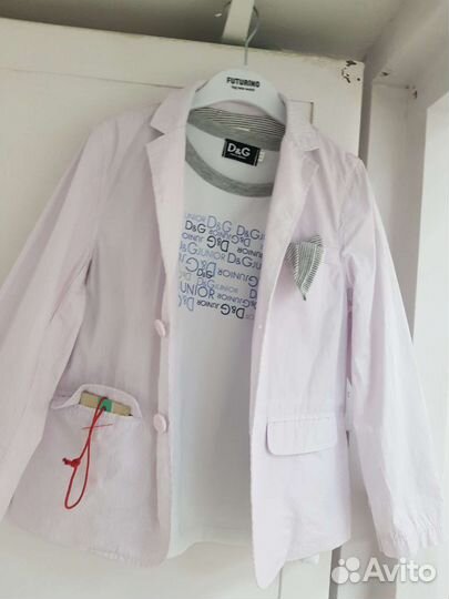 Пиджак летний на мальчик 6-7 лет