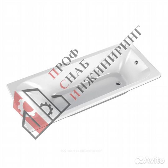 Ванна акриловая City 150х70см без ножек метакам ав