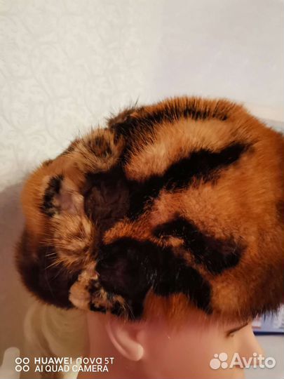 Шапка берет норковый очень красивая