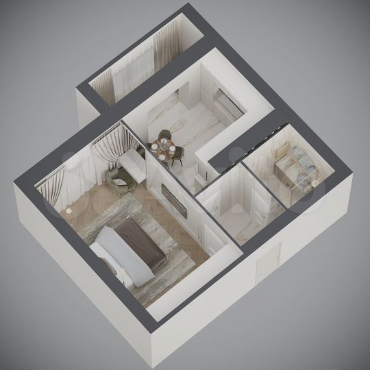 1-к. квартира, 40,8 м², 3/9 эт.