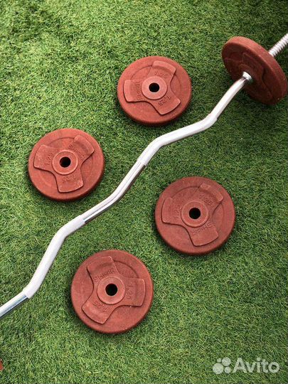 Штанга в сборе / Гриф EZ + блины