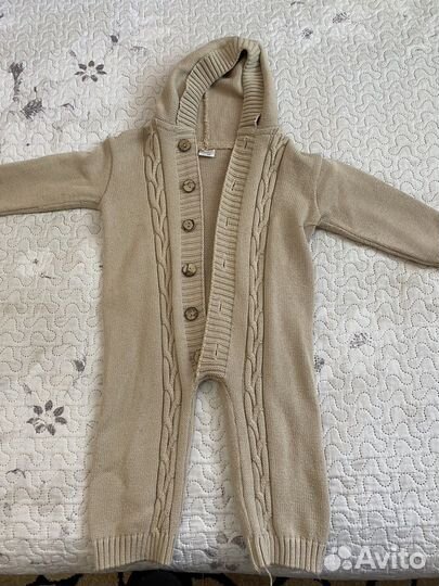 Комбинезон детский вязаный 80