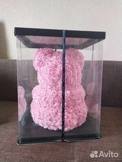 Мишка из роз 3D