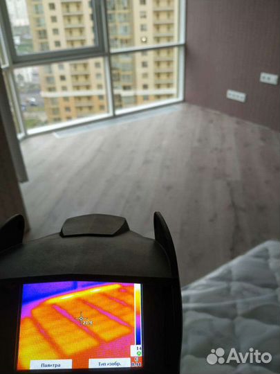 Установка электрического тёплого пола. Отопление