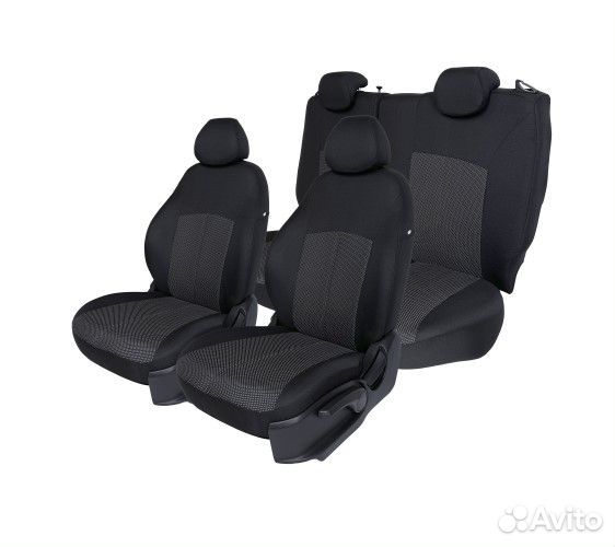 Чехлы на сиденье /2107/ Жаккард черный, эконом