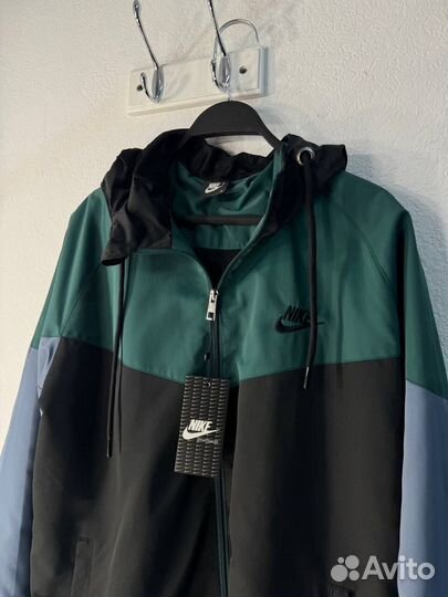 Ветровка NIke зеленая плащевка