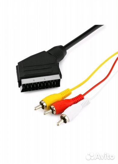 Аудио и видео кабель 3rca - scart