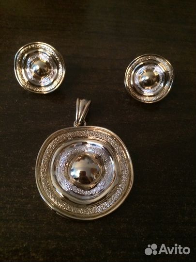 Серьги+ подвеска