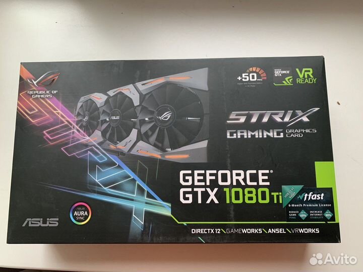 Видеокарта Asus GeForce GTX 1080 Ti 11 Gb