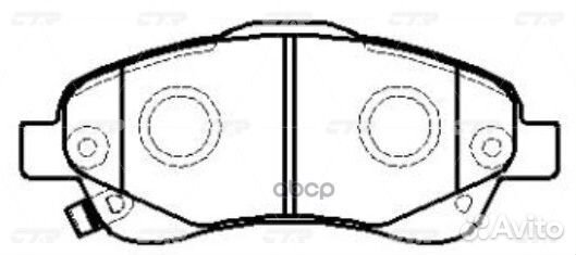 Колодки торм. (старый арт. CKT-154) GK1167 CTR