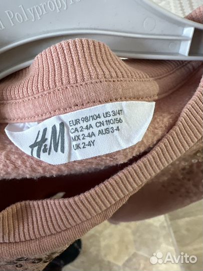 Кофта для девочки Hm 98 104