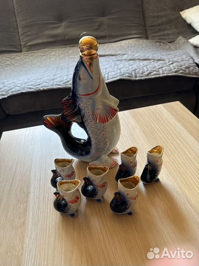 Коньячный набор рыбки СССР