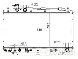 Радиатор охлаждения termal 2846852HA Toyota RAV4 Z