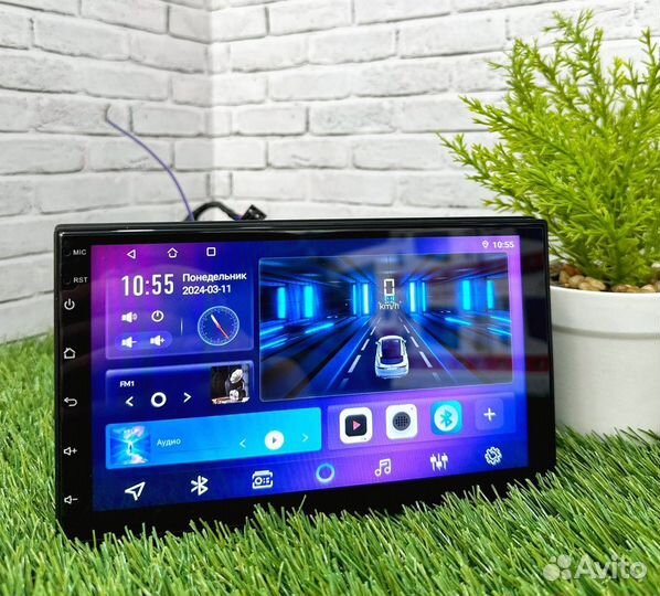 Магнитола 1 din с экраном 7дюймов 4/64, 3/32 арт75