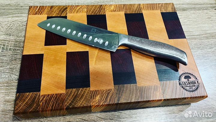 Торцевая разделочная доска из дерева