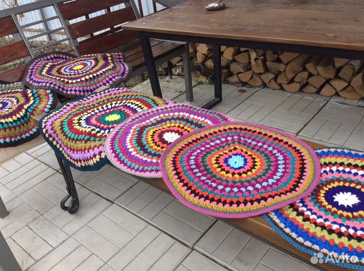 Вязанные коврики