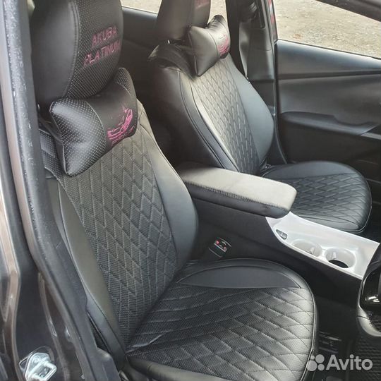 Авточехлы из экокожи toyota prius 51