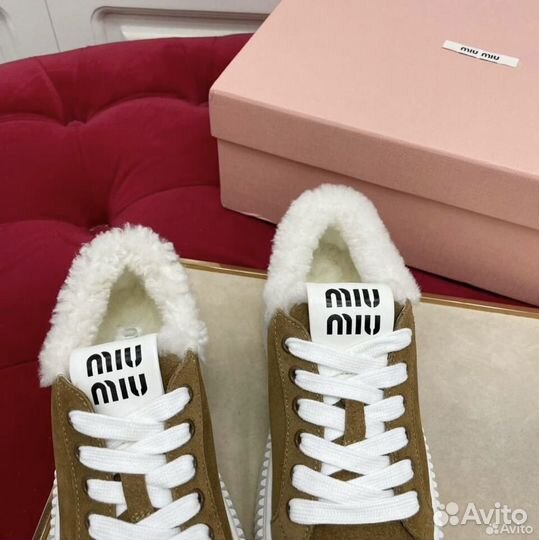 Кроссовки зимние женские Miu Miu